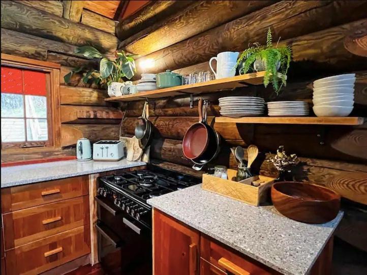 Coromandel Secluded Log Cabin Retreat Hikuai Εξωτερικό φωτογραφία